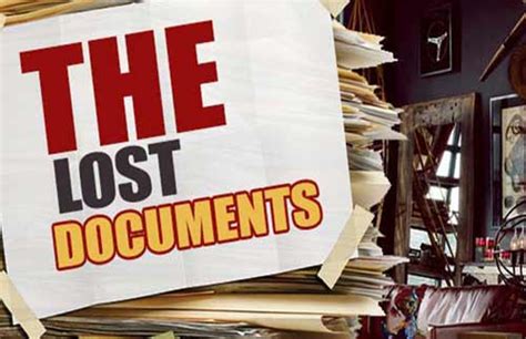 The Lost Documents At