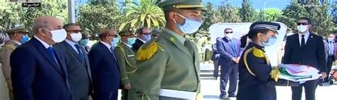 فيديو رئيس الجزائر يشهد مراسم دفن رفات قادة المقاومة الشعبية موقع مصر تلاتين الإخباري