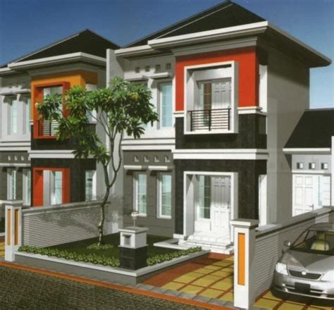 Modern Bertingkat 2 Gaya Minimalis Rumah Minimalis Fasad 75 Model Rumah