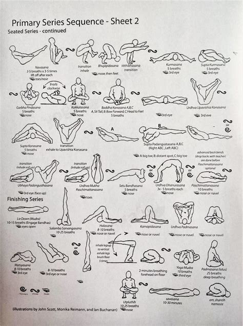Ashtanga Vinyasa Primary Series 71 Postures Easy Guide