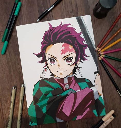 Drawing Tanjiro Kamado Arte Anime Amino Amino