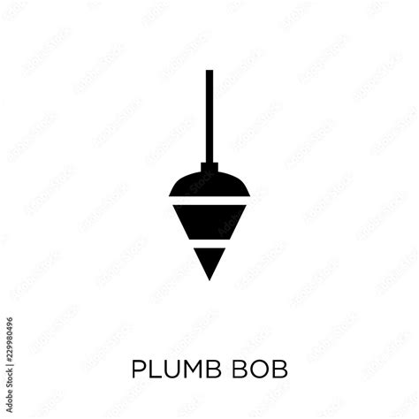 Plumb Bob Icon Plumb Bob Symbol Design From Construction Collection
