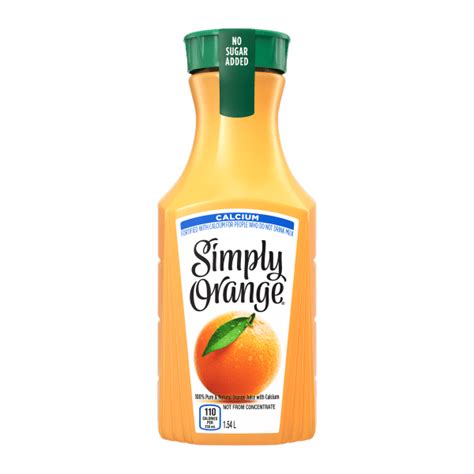 Simply Orange Calcium Juice Simply Beverages Canada