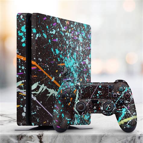 Ps5 Skin Blot Ps4 Skin Black Marble Ps4 Skin Ps4 Skin Ps4 Pro Paint