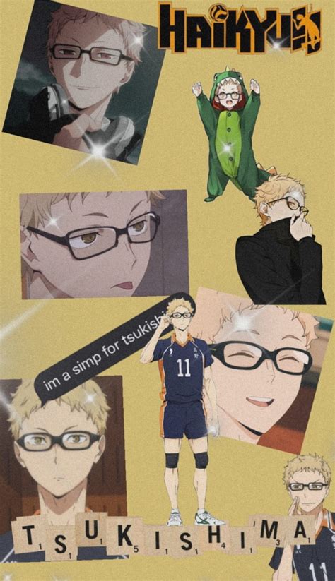 Tsukishima Haikyuu Tsukki Vollyball Yellow HD Phone Wallpaper Peakpx