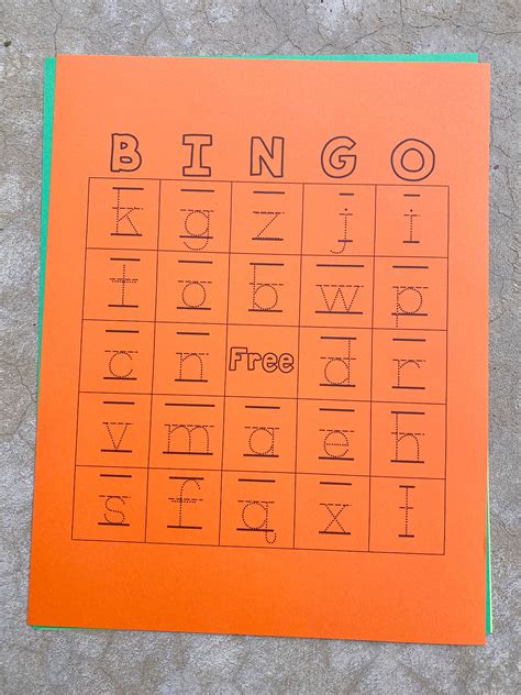 Tracing Alphabet Bingo Cards Mary Martha Mama