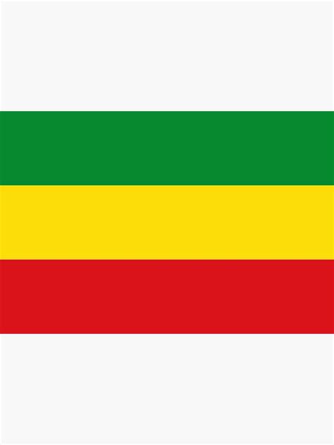 Flag Of Ethiopia Ethiopian Rastafarian Flag Poster By Argosdesigns