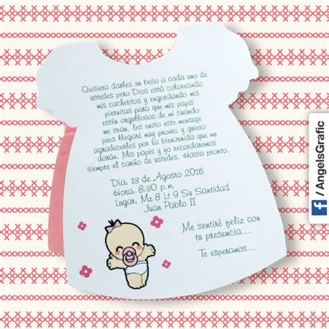 Tarjeta De Invitación Para Baby Shower Bs 402 Angels Graphic