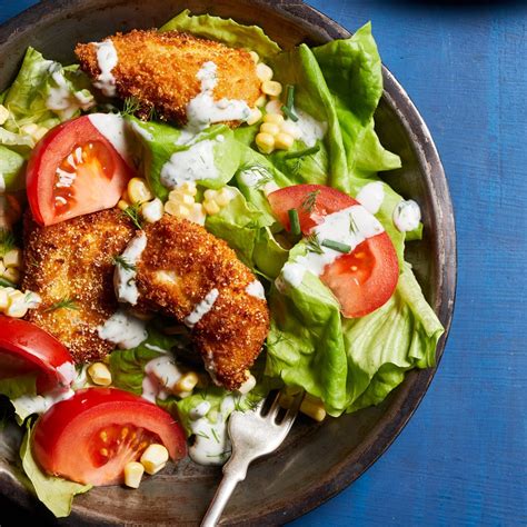 Myrecipes has 70,000+ tested recipes and videos to help you be a better cook. Fried Chicken Salad with Buttermilk Dressing Recipe ...