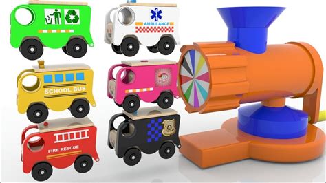 Learning Colors For Children With Street Vehicles And Surprise Eggs