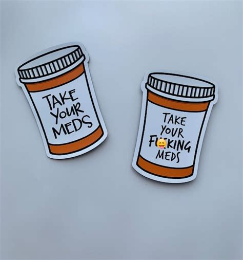 Take Your Meds Funny Medication Magnet Mental Health Etsy