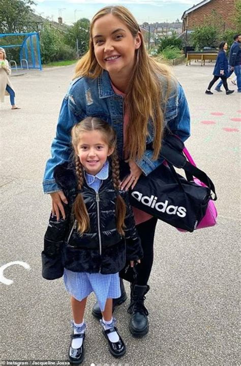 Jacqueline Jossa Celebrates Daughter Ellas First Day At School After Lockdown Daily Mail Online