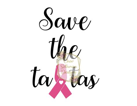 Save The Tatas No Hands Sublimation Png Instant Download Etsy
