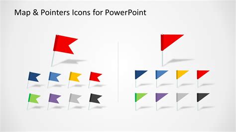 Editable Map And Pointers Icons For Powerpoint Slidemodel