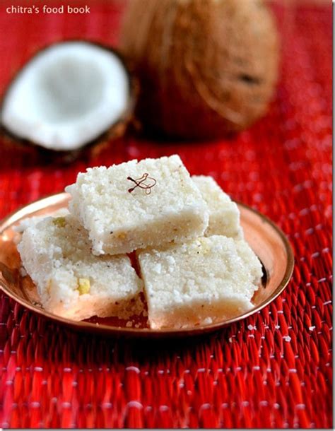 Indian sweets or mithai, are a type of confectionery that rely heavily on sugar, milk, flour and condensed milk, and cooked by frying, however the bases of the sweets vary by region. THENGAI BURFI RECIPE- SOUTH INDIAN COCONUT BURFI - EASY DIWALI SWEETS | Chitra's Food Book