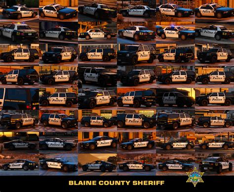 Blaine County Sheriff Livery Pack 50 2k And 4k Gta5