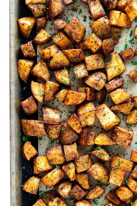 Place sweet potato fries into a large bowl, drizzle with 1/4 cup olive oil, and toss to coat. Roasted Russet Potatoes - My Recipe Magic