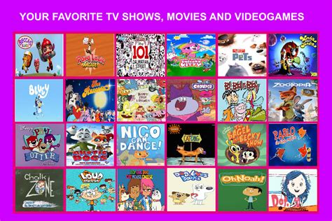 My Favorite Tv Shows Movies And Video Games By Beccathebirdfan20 On