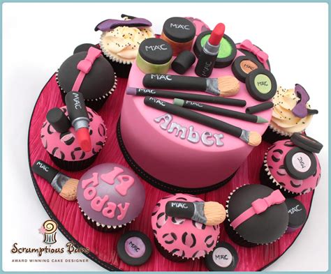 See more ideas about makeup cupcakes, cupcake cakes, make up cake. MAC Make Up Birthday Cake, by Scrumptious Buns x All make up items are handmade and edible ...