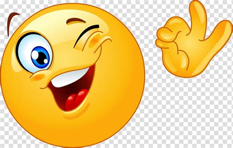 Emoji Ok Emoticon Smiley Wink Thumb Signal Facial