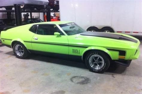 Grabber Lime 1971 Ford Mustang Mach 1 For Sale Mcg Marketplace