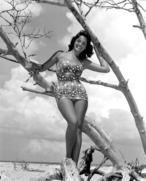 Florida Memory Carol Clough Models A Bathing Suit On Clearwater Beach