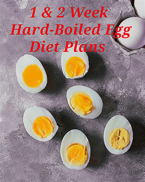 1 And 2 Week Hard Boiled Egg Diet Plans Etsy