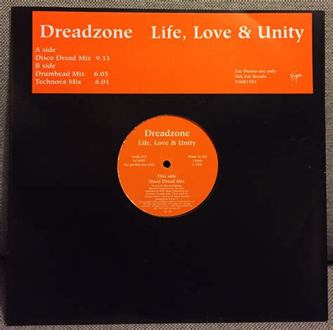 Dreadzone Life Love And Unity 1996 Vinyl Discogs