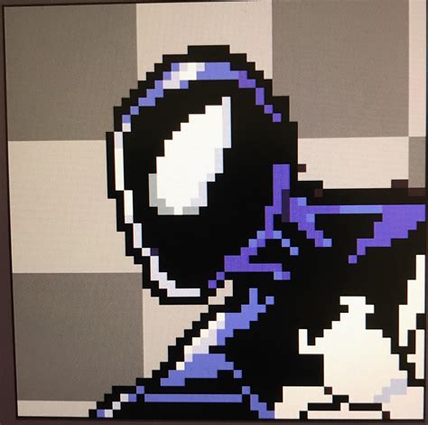 My First Pixel Art Black Suit Spidey Rspiderman