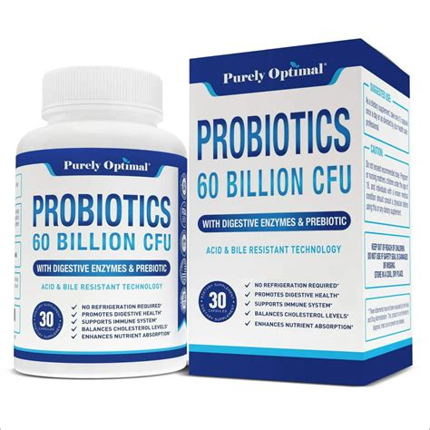 premium probiotics 60 billion cfu with organic prebiotics and digestive enzymes dr formulated