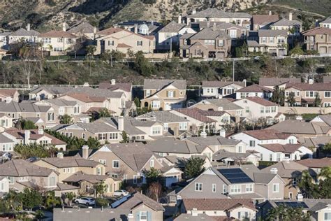 Rows Of California Suburban Homes Stock Photo Image Of Ventura