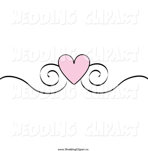 Heart Scroll Border Clip Art