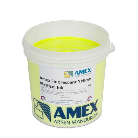Amex Fluorescent Orange Plastisol Ink Screen Print World