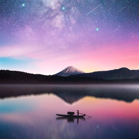 Milky Way Mount Fuji Wallpaperhd Photography Wallpapers4k Wallpapers