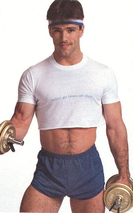 We Promise To Be Brief Mens Crop Top 80s Workout Outfit Mens Outfits