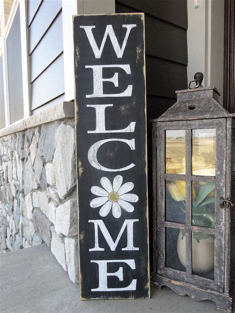 Welcome sign. Welcome wood sign/ Welcome front door sign/ | Etsy | Wooden welcome signs, Welcome 