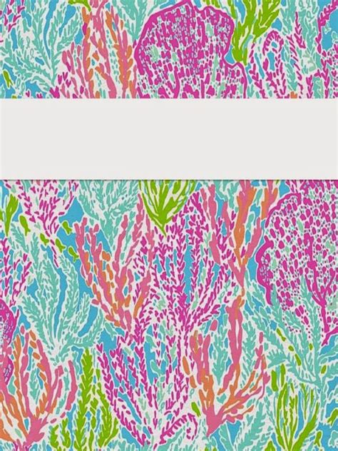 Lilly Pulitzer Binder Cover Printables