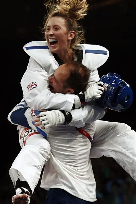 Britains Jade Jones Celebrates With Her Coach Paul Green Day 13 Jade Jones Taekwondo Jade