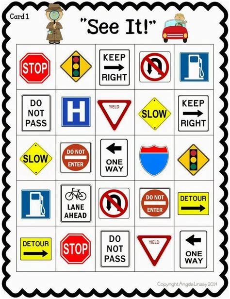 Road Signs For Kids Worksheets Tomas Blog