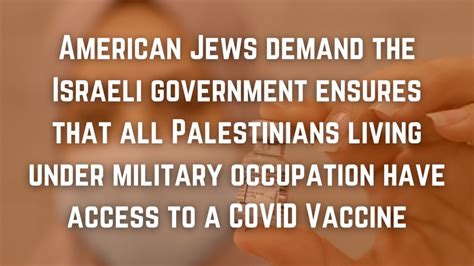 American Jews Demand The Israeli Government Ensures That All
