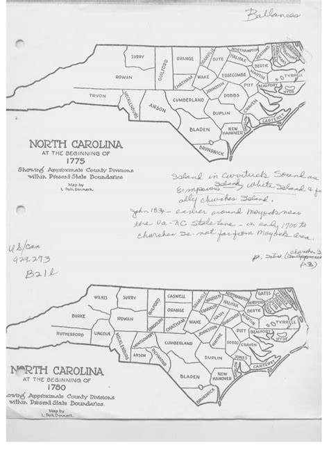 North Carolina Map 1775 Smith Harper