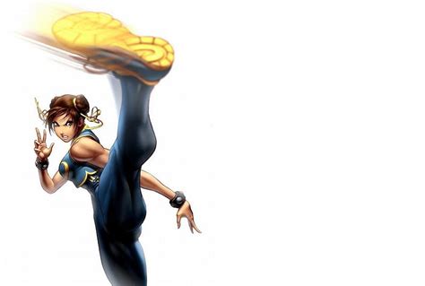 Free Download Chun Li Games Street Fighter Female Action Kicking