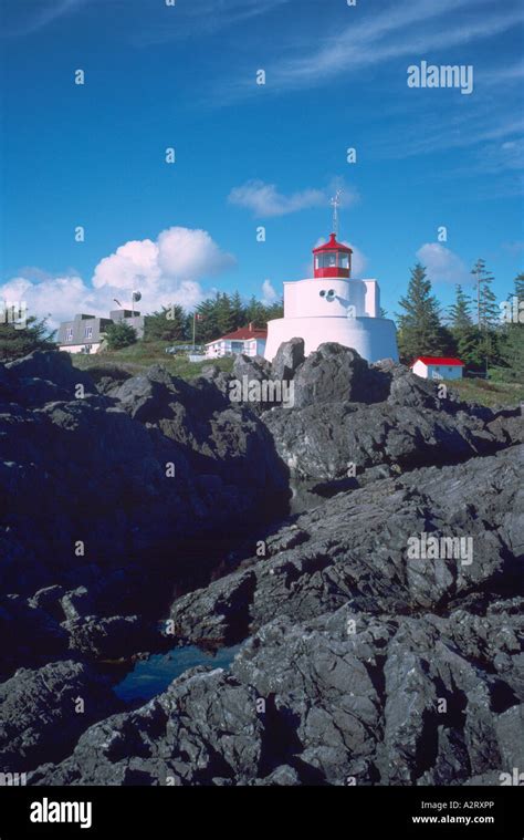 Amphitrite Point Lighthouse Ucluelet West Coast Of Vancouver Island