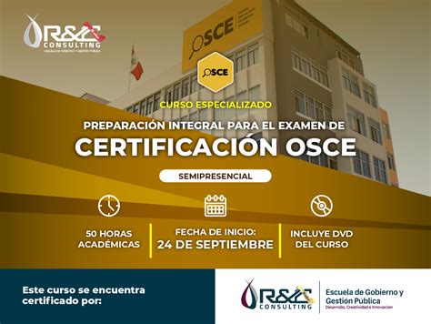 Curso Certificacion De Osce Nivel Basico Escuela De Gobierno Y