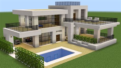 Minecraft How To Build A Modern House 37 Youtube