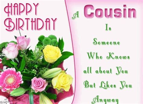 Birthday Card For A Cousin Sister 50 Happy Birthday Wishes For Your