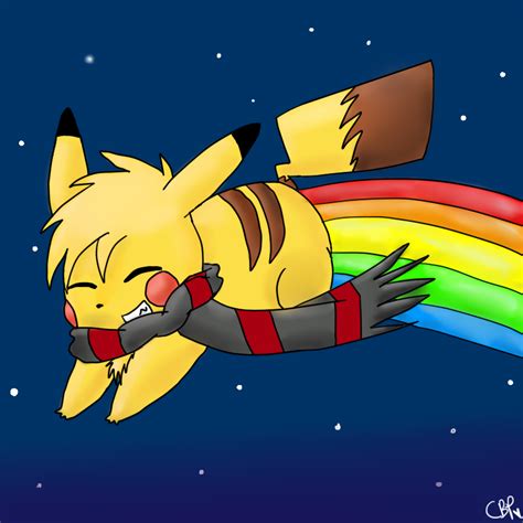 Nyan Pikachu By Maskedpsychopath On Deviantart