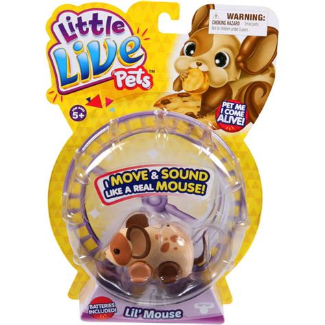 Moose Toys Little Live Pets Season 1 Lil Mouse Single Pack Crumbs