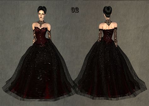 Mod The Sims Fashion Story From Heather Wedding Charm Of Gothic