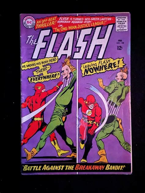 The Flash 158 Feb 1966 Dc Comics Comic Books Silver Age Dc Comics